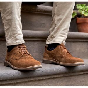 Amberjack The Original Derby Men’s 12 Grizzly Suede Premium Comfort Shoes